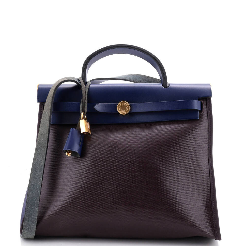 Hermes 31 Herbag Zip Berline Vache Canvas and Leather